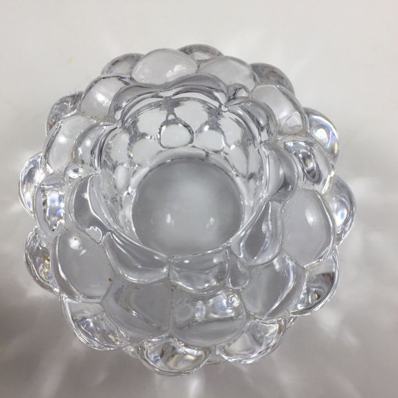 Orrefors Votive Candle Holder Lead Crystal Raspberry Anne Nilson - Picture 3 of 4